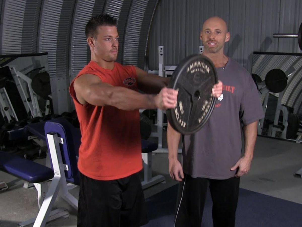 Dumbbell Plate Raise