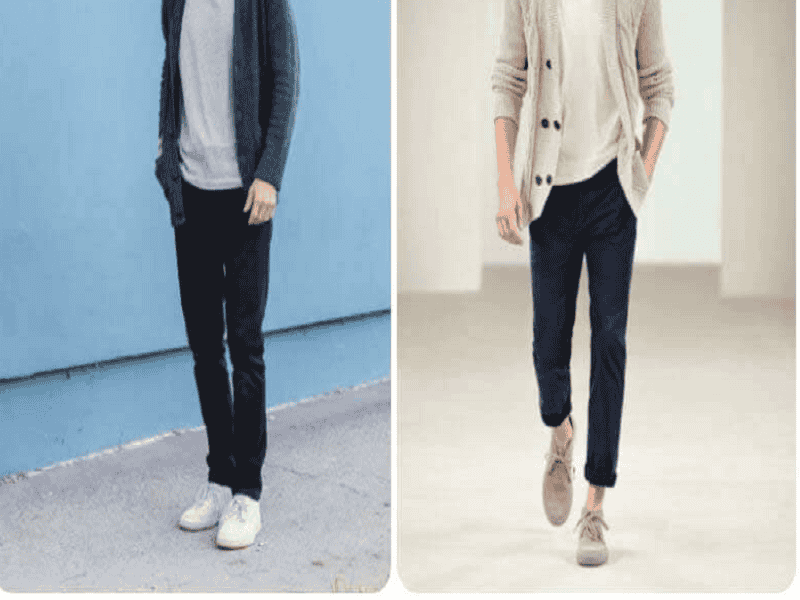 Áo Blazer và giày Vans
