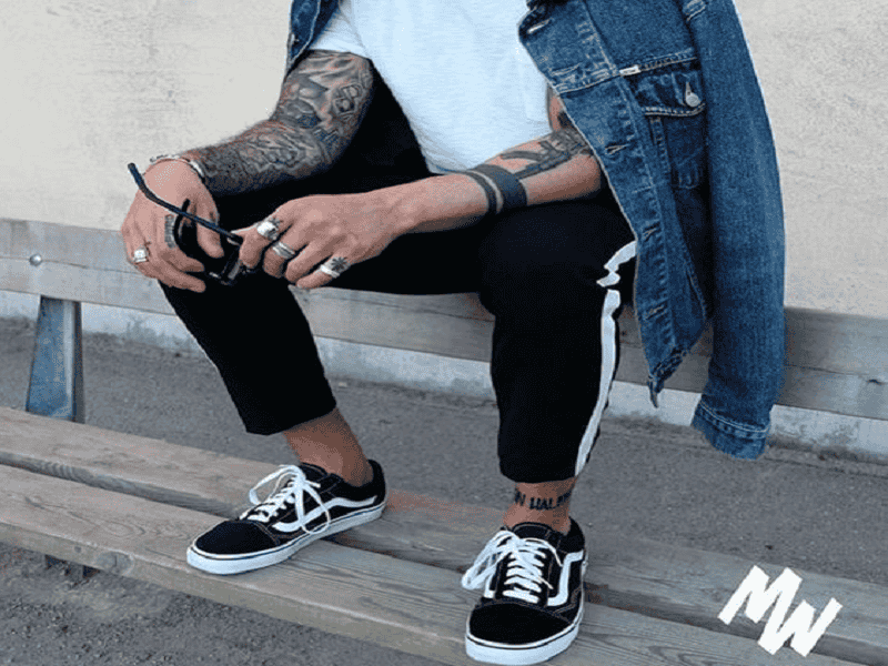 Set đồ áo khoác nhiều lớp (Layer) và giày Vans
