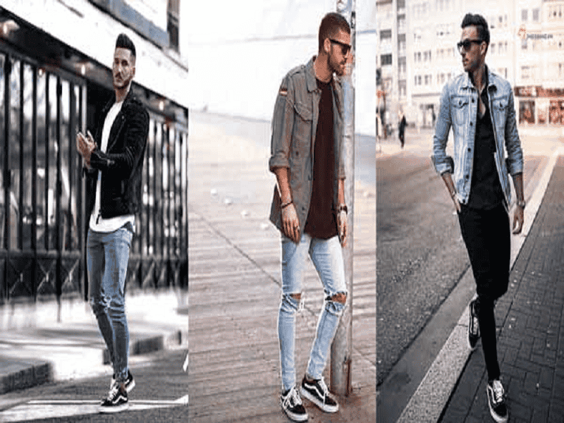 Áo khoác Jean phối cùng giày Vans Classic