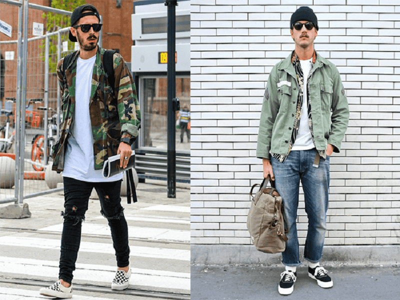 Áo khoác Jacket phối cùng giày Vans Old Skool