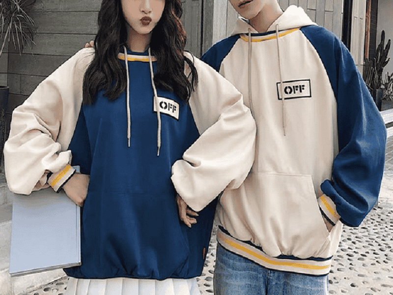 Áo Hoodie chất liệu polyester chống thấm nước tại Sét shop