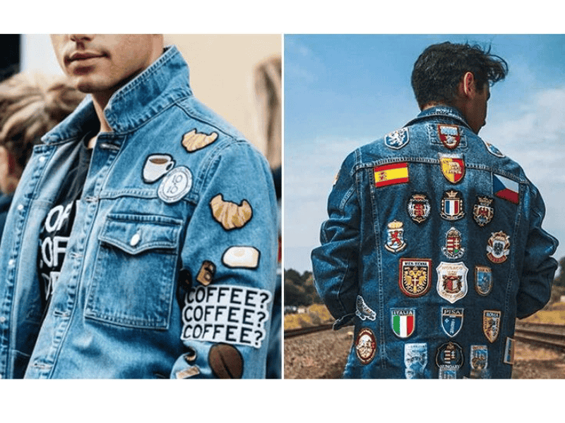 Thoát khỏi vùng an toàn với Denim Jacket Sticker - cách phối đồ với áo jacket nam 