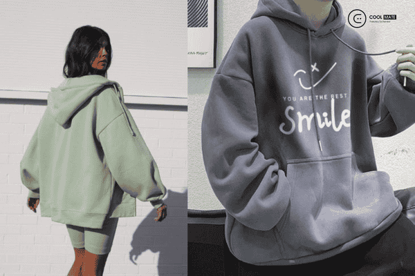 Áo hoodie oversize phù hợp cho những người có thân hình gầy