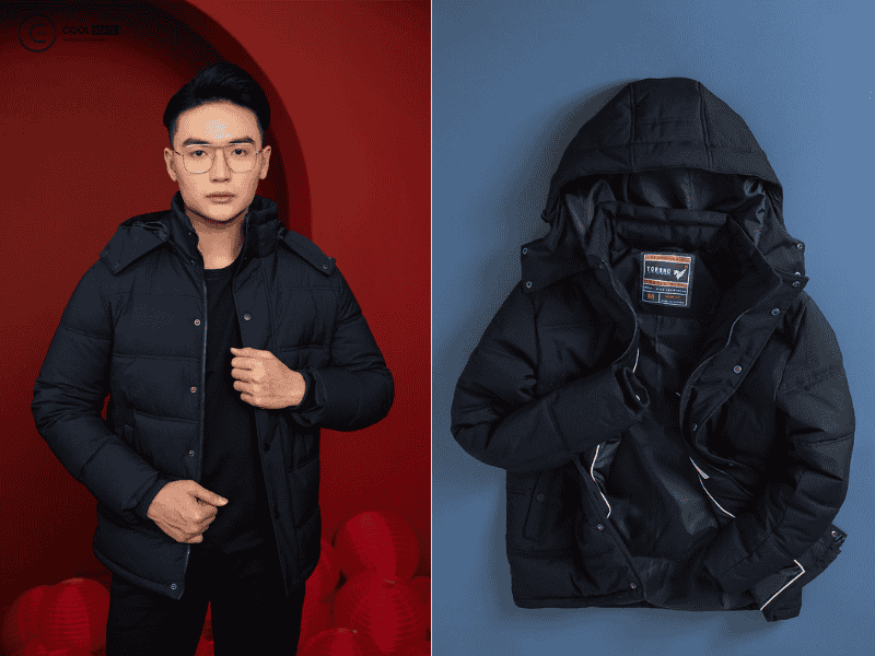 áo khoác phao nam shopee