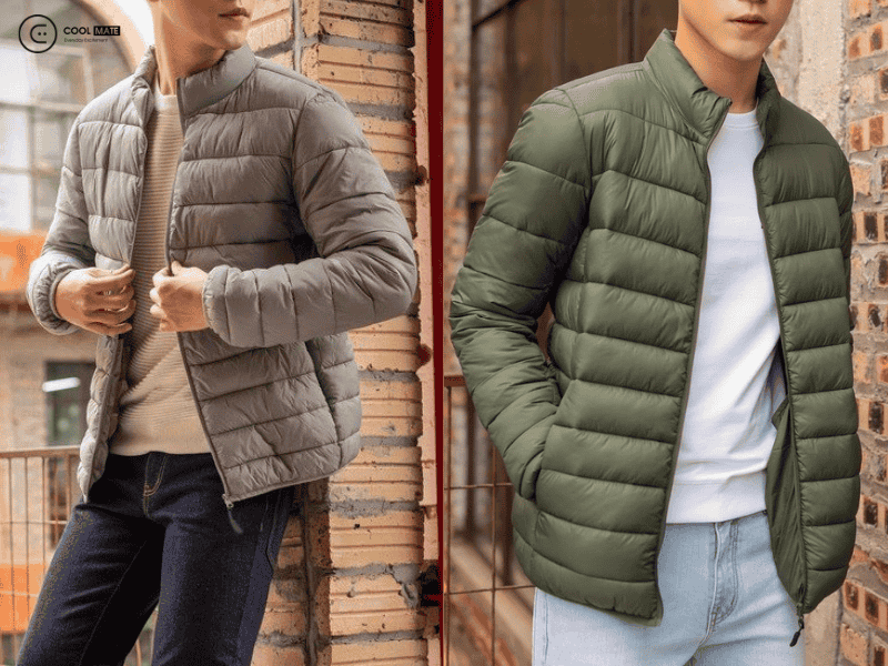 áo khoác phao nam shopee