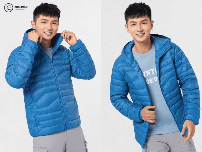 áo khoác phao nam shopee