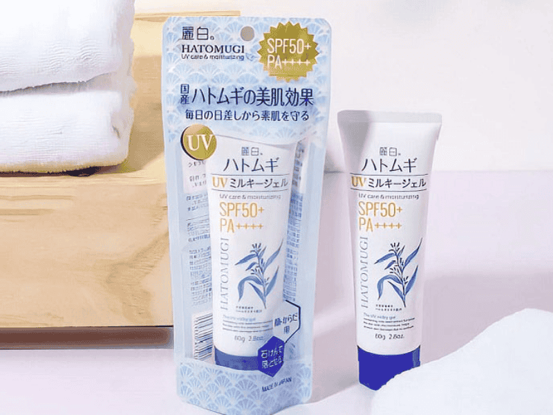 Reihaku Hatomugi - Kem chống nắng dưỡng ẩm vật lý