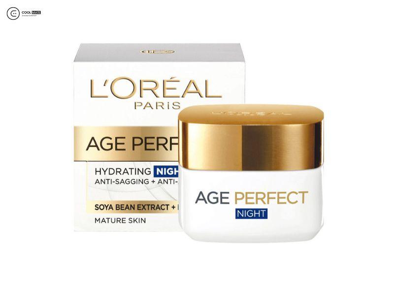 Mỹ phẩm trị nám của Pháp L'Oreal Age Perfect Hydrating Cream Night