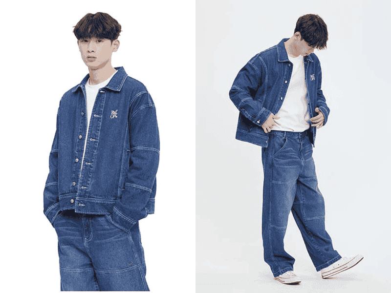 cách phối hoodie với áo khoác jean