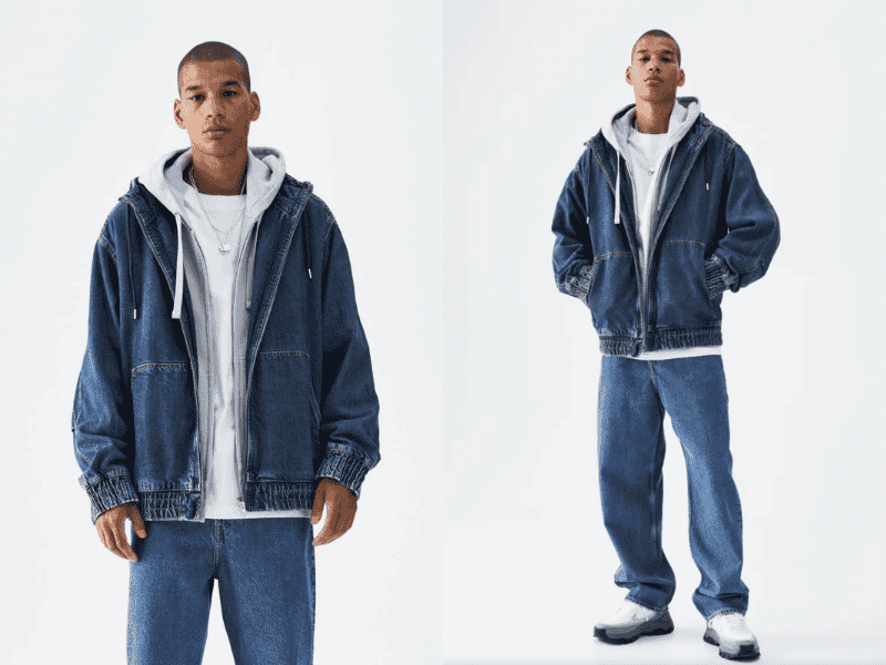 mix áo khoác jean hoodie