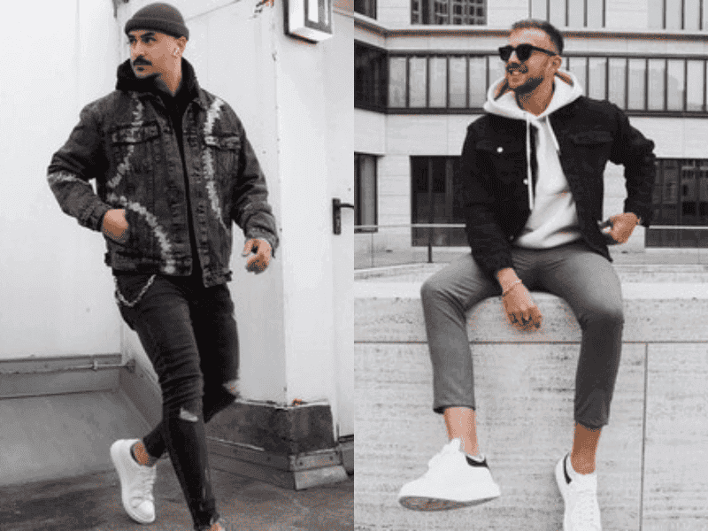 phối áo khoác jean và hoodie như thế nào