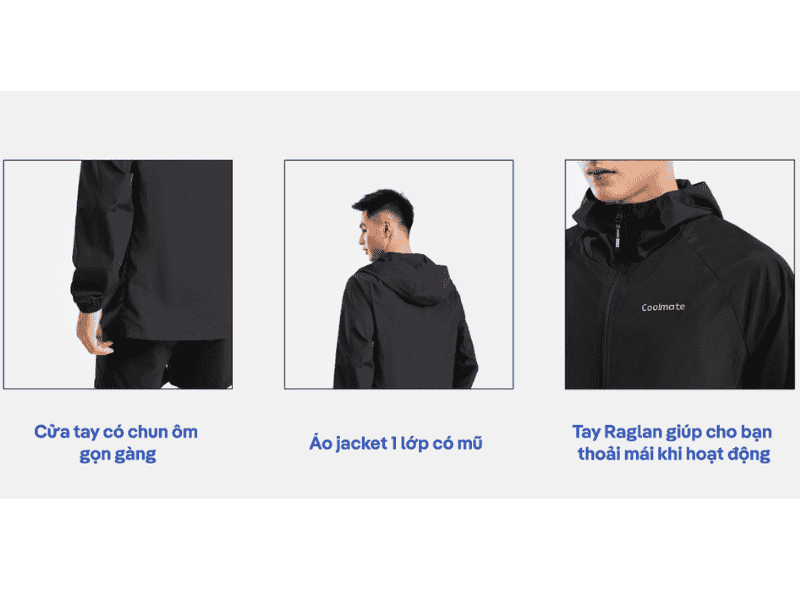 Áo khoác gió nam Coolmate Daily Wear