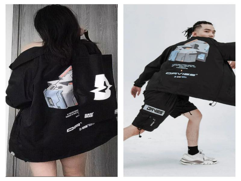 Áo khoác gió Davies Brand Streetwear Reboot Logo