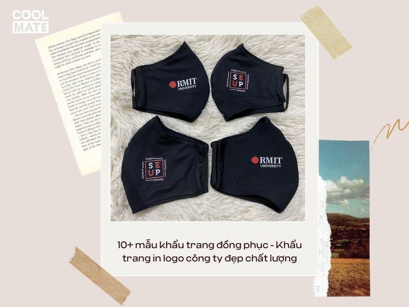 Mẫu khẩu trang đồng phục của RMIT