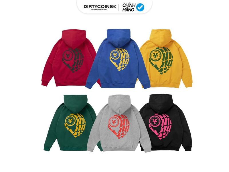 Áo hoodie nam Dirty Coins Logo Relaxed