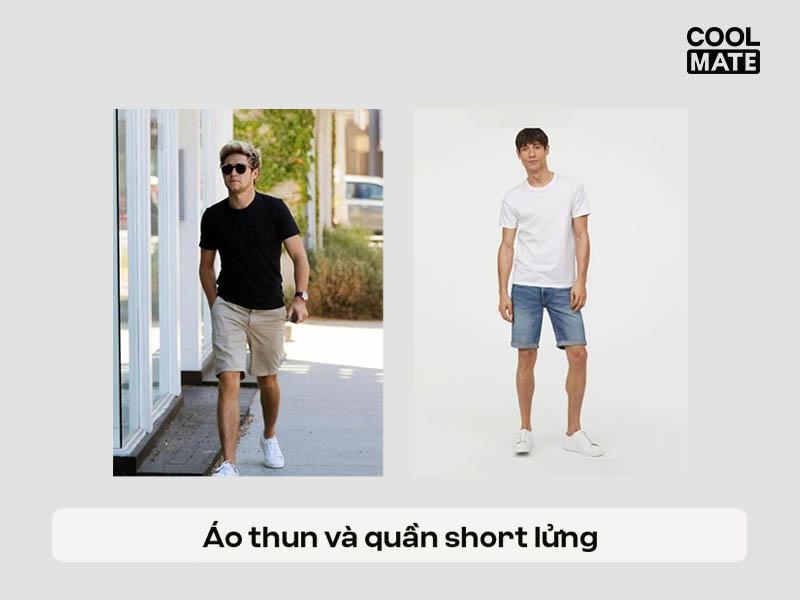 Áo thun và quần short lửng