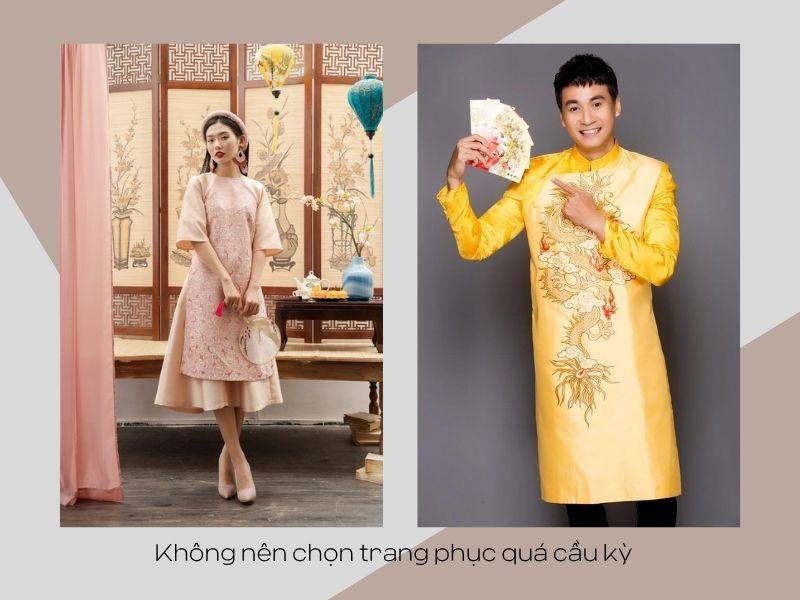 Không nên chọn trang phục quá cầu kỳ 