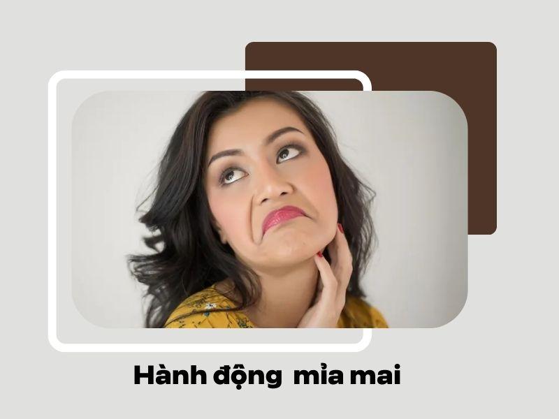 Dấu hiệu nhận biết gây hấn thụ động: mỉa mai