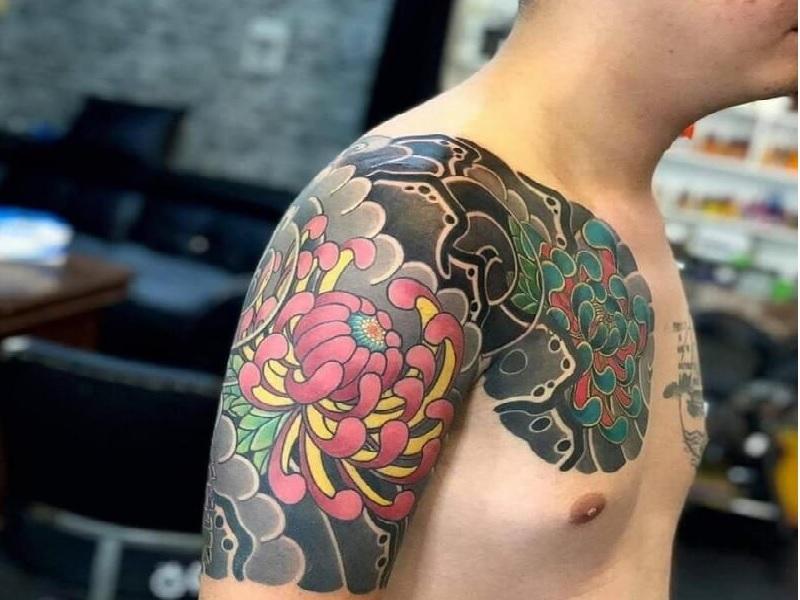 Hình xăm hoa mẫu đơn