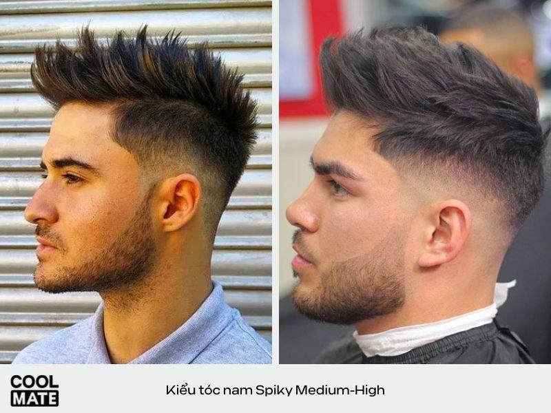 Kiểu tóc Spiky Medium-High