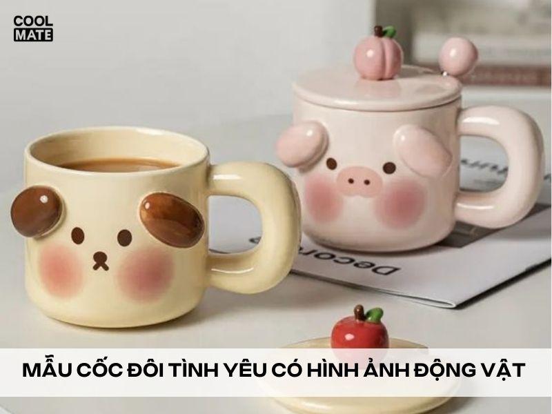 mẫu cốc đôi tình yêu