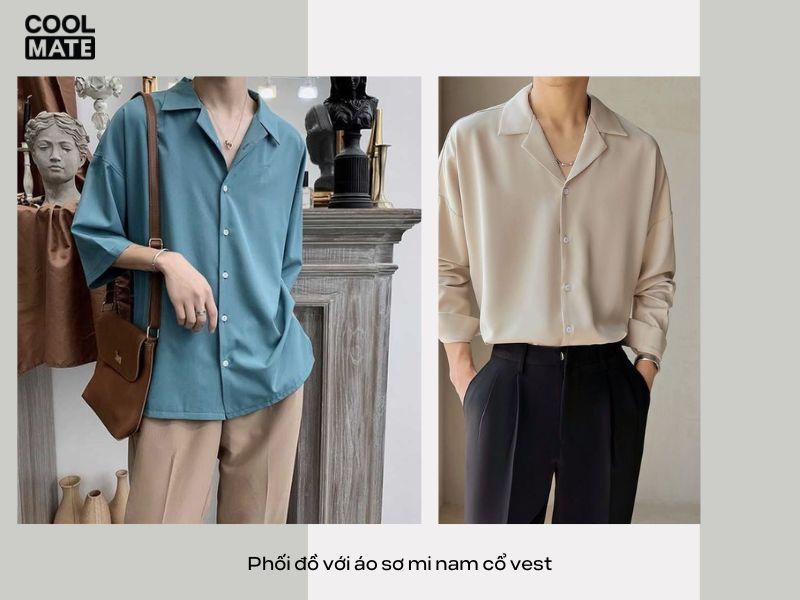 Lưu ý khi phối đồ với áo sơ mi nam cổ vest