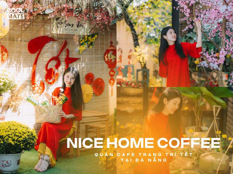 quán cafe trang trí Tết tại Đà Nẵng