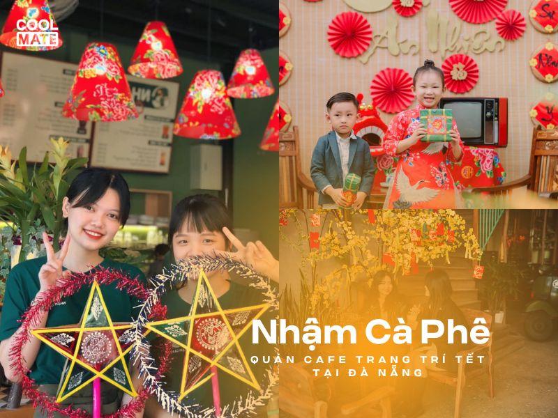 quán cafe trang trí Tết tại Đà Nẵng