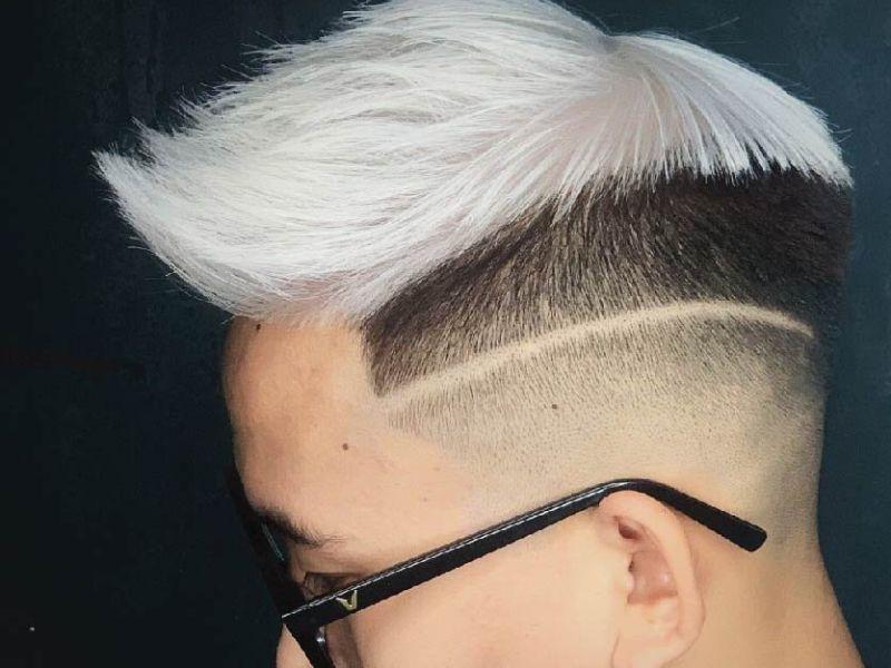 Kiểu tóc bạch kim nhuộm nửa đầu