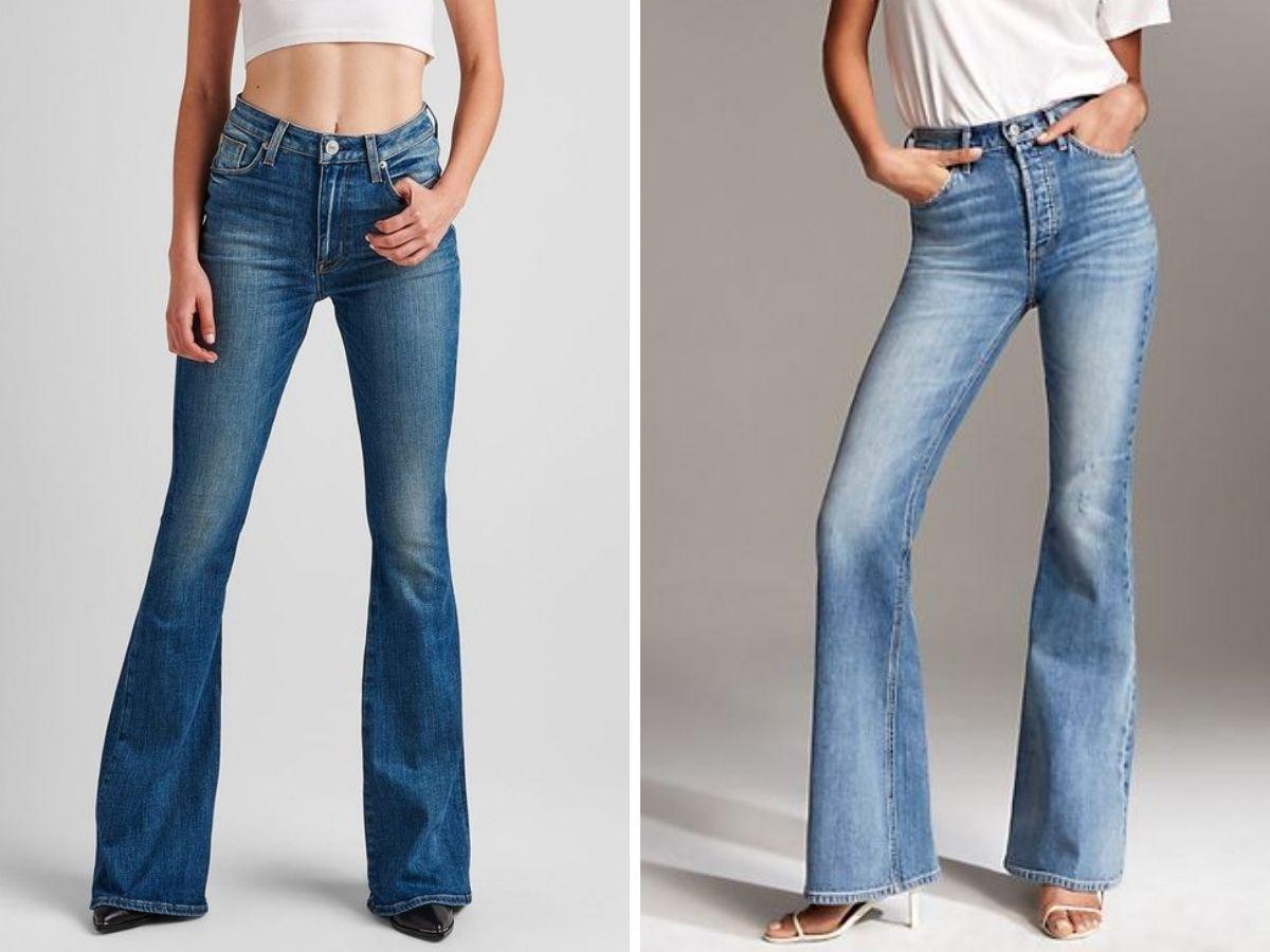 Quần jeans ống loe mang lại vẻ ngoài thanh lịch, sang trọng