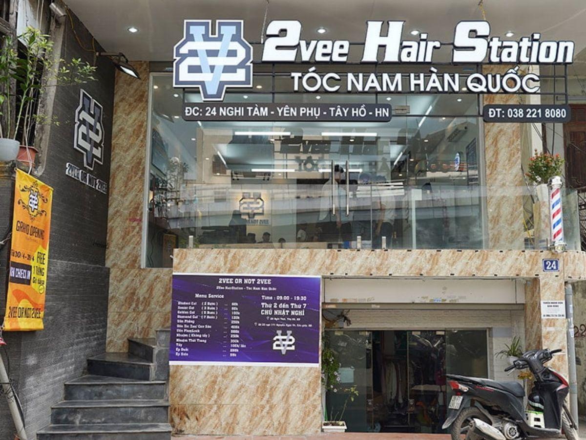 2Vee Hair Station - địa chỉ cắt tóc nam đẹp