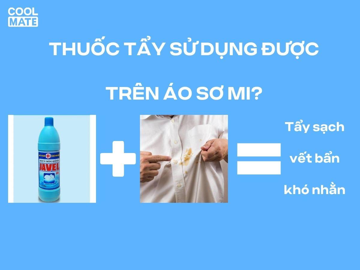 Thuốc tẩy có phải là cách giặt áo sơ mi trắng đúng cách ?