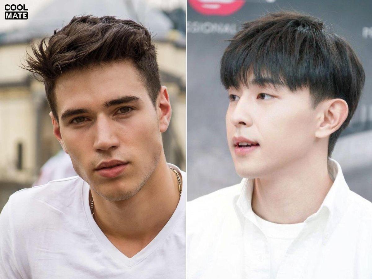 Tóc nam cho mặt vuông
