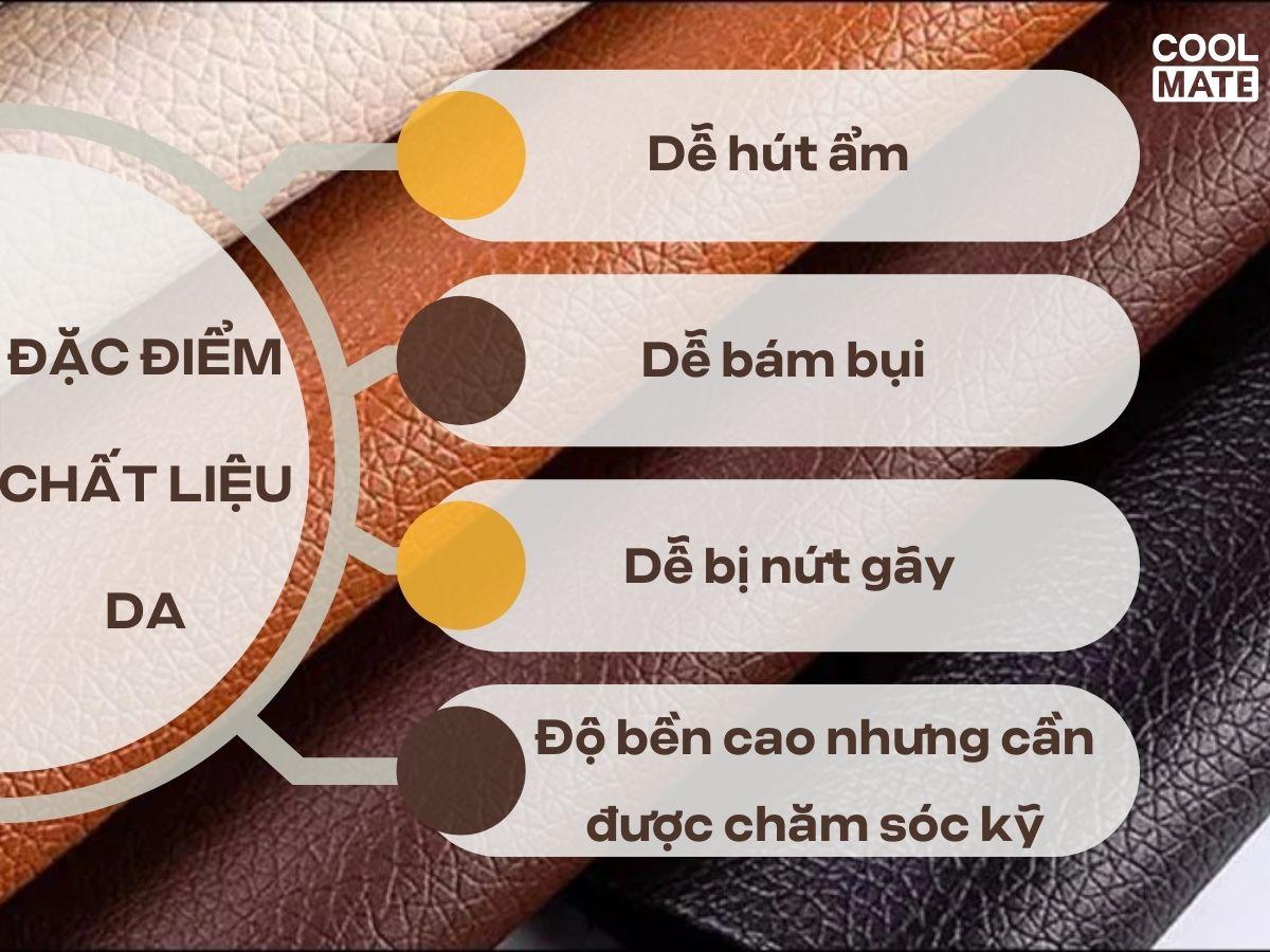 Đặc điểm của chất liệu da