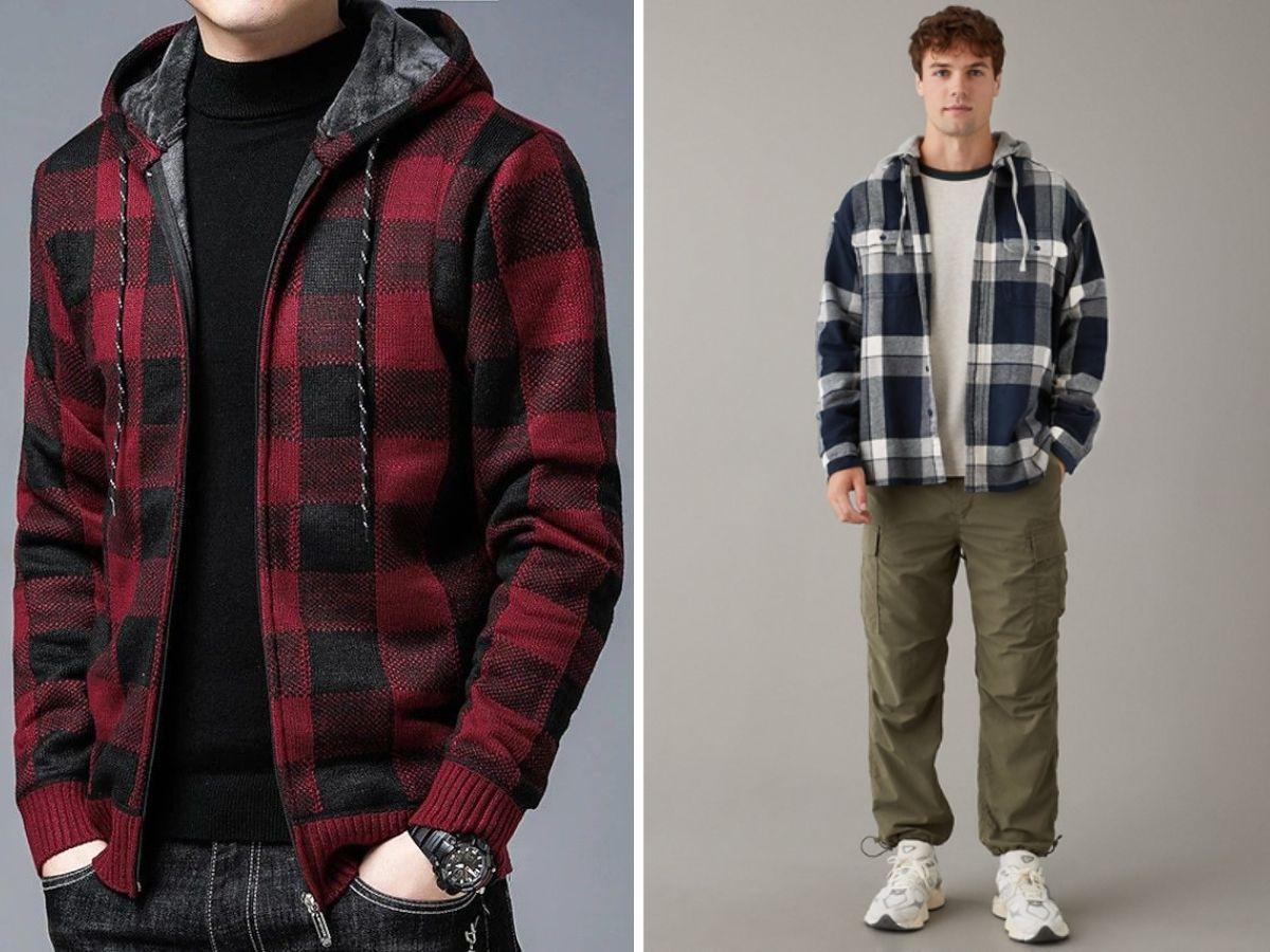 áo flannel có mũ