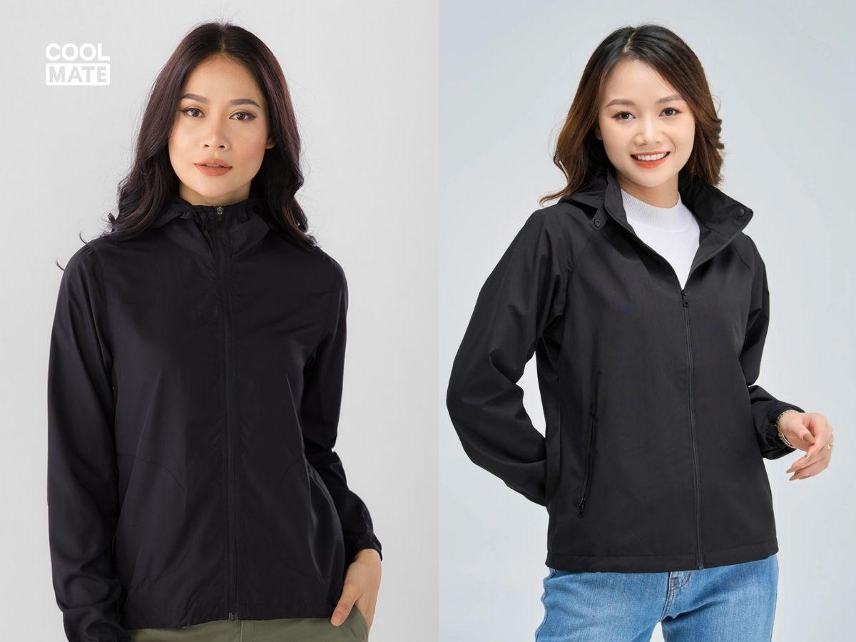 Liệu mặc áo khoác dù nữ màu đen có bắt nắng không