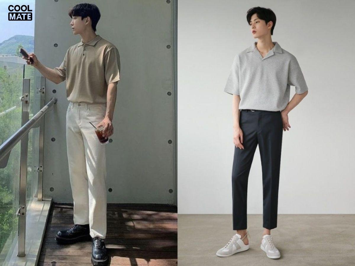 Áo polo tay lỡ có cổ được yêu thích từ giới trẻ 