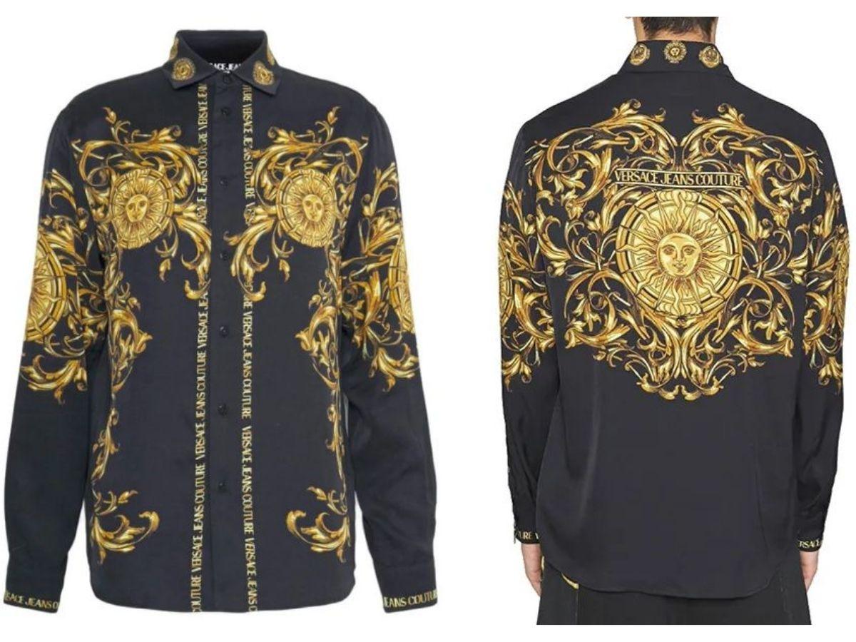 Áo sơ mi Baroque Jeans Couture Reg Panel Baroque Sun NS096 