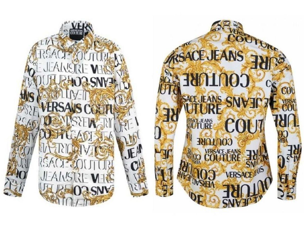 Áo sơ mi Baroque Jeans Couture 72GAL2B0 NS057
