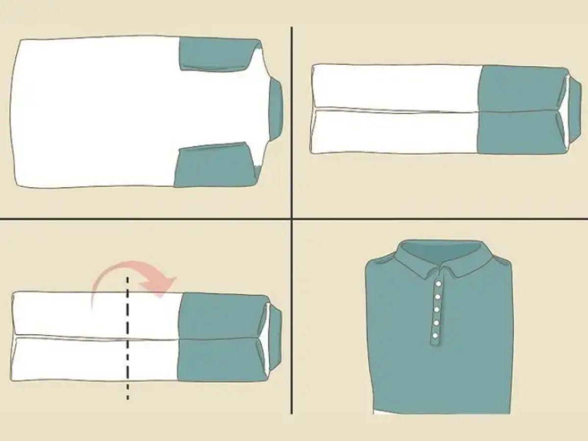 Gấp và bảo quản áo polo đúng cách 