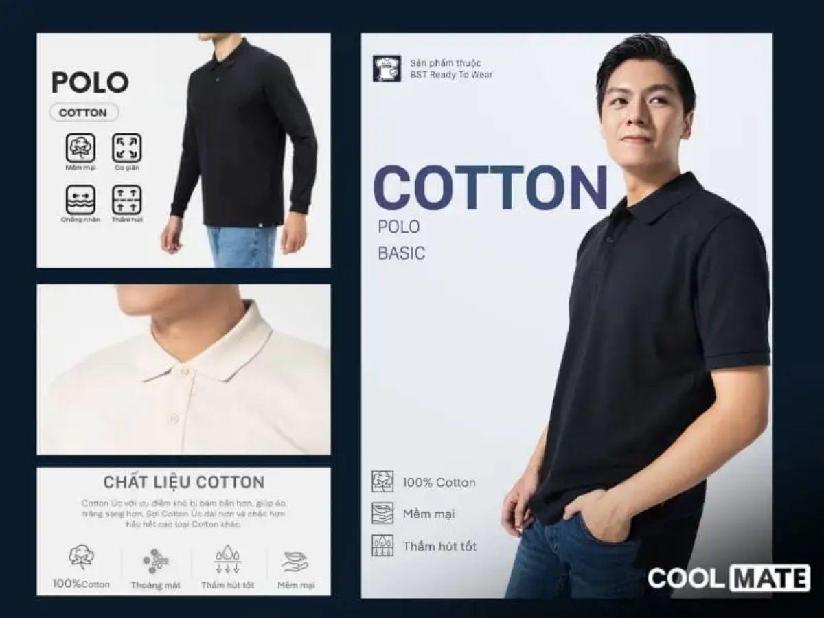Với những chiếc áo polo cotton mới, bạn nên giặt riêng chúng để tránh bị phai màu ra quần áo khác