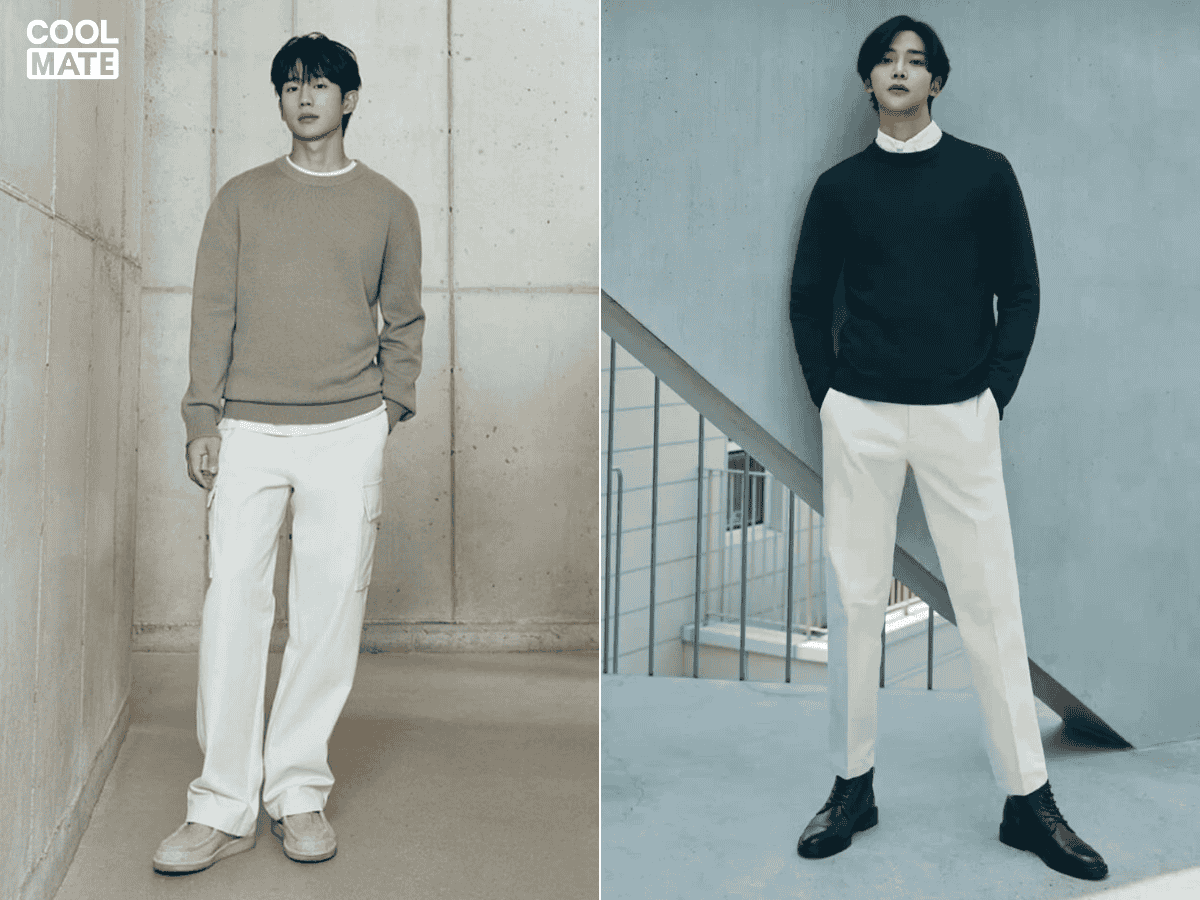 Phong cách Streetwear cùng với quần kaki nam ống rộng