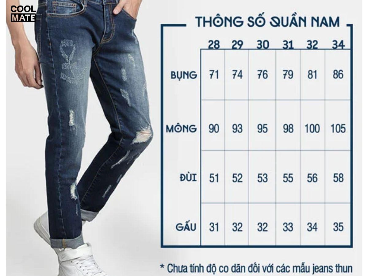 Chọn size quần