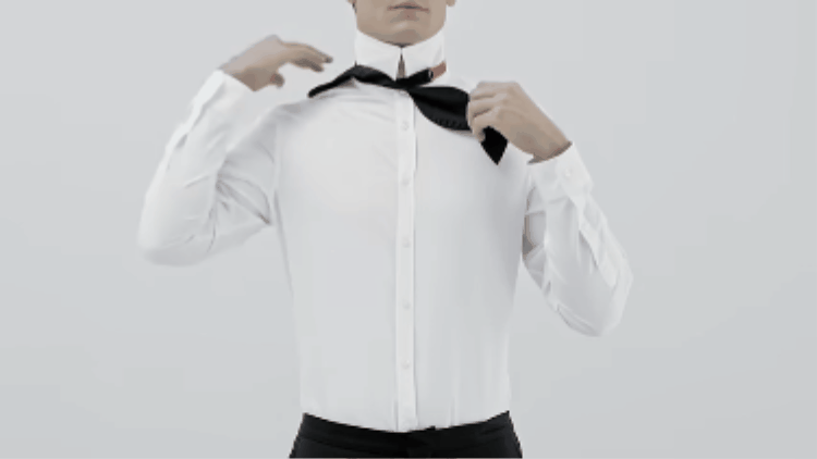 Cách thắt nơ áo sơ mi cho nam - bước 3
