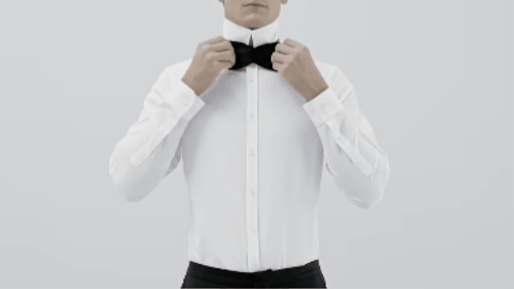 Cách thắt nơ áo sơ mi cho nam - bước 4