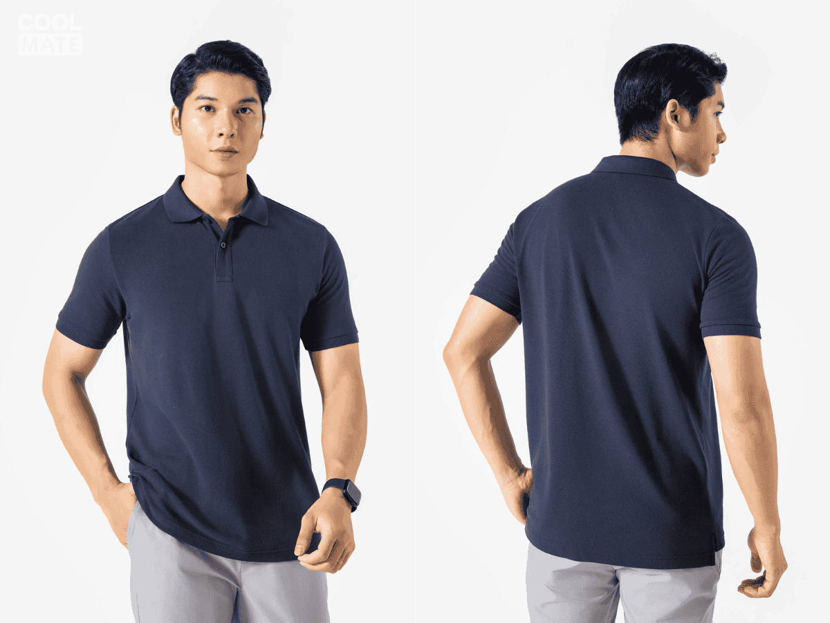 Áo Polo nam Pique Cotton USA