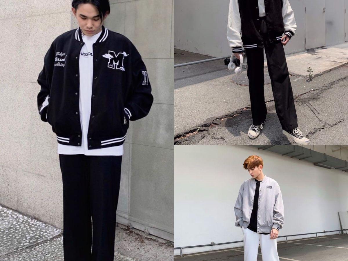Áo bomber diện cùng áo thun