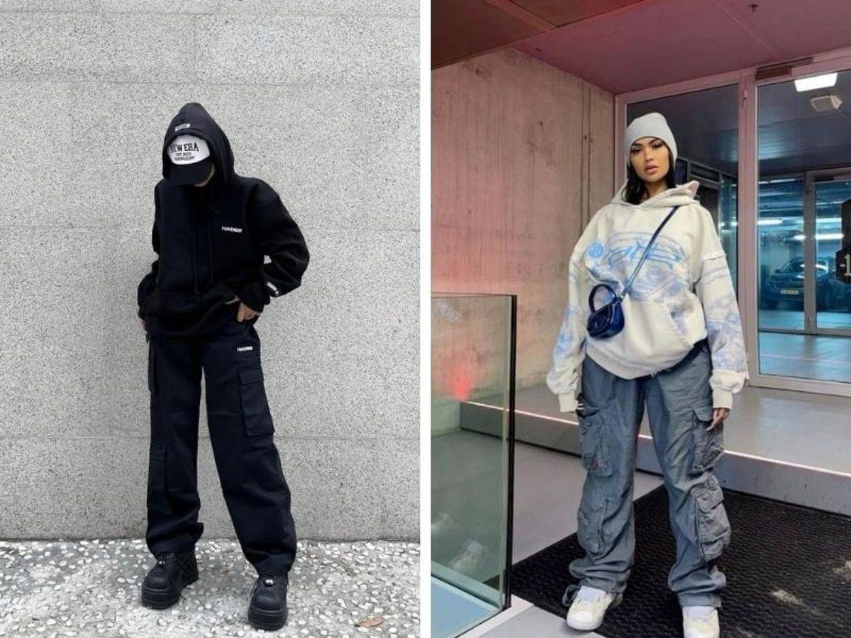 Áo hoodie và quần cargo túi hộp - lựa chọn lý tưởng chuyến dã ngoại với không khí se lạnh