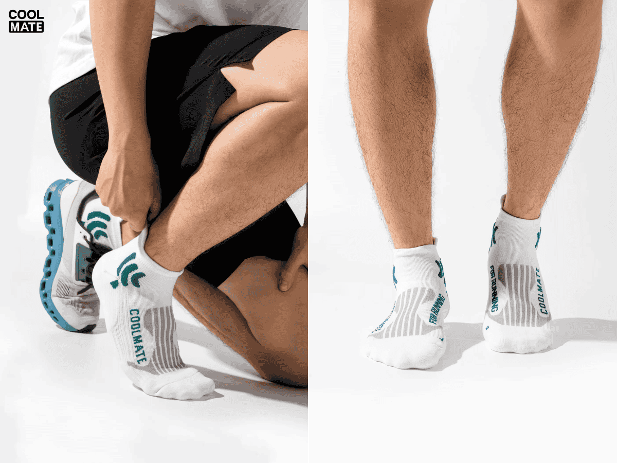 Những đôi tất thấm hút mồ hôi tốt sẽ hạn chế tình trạng xuất hiện mùi khó chịu sau khi chạy bộ